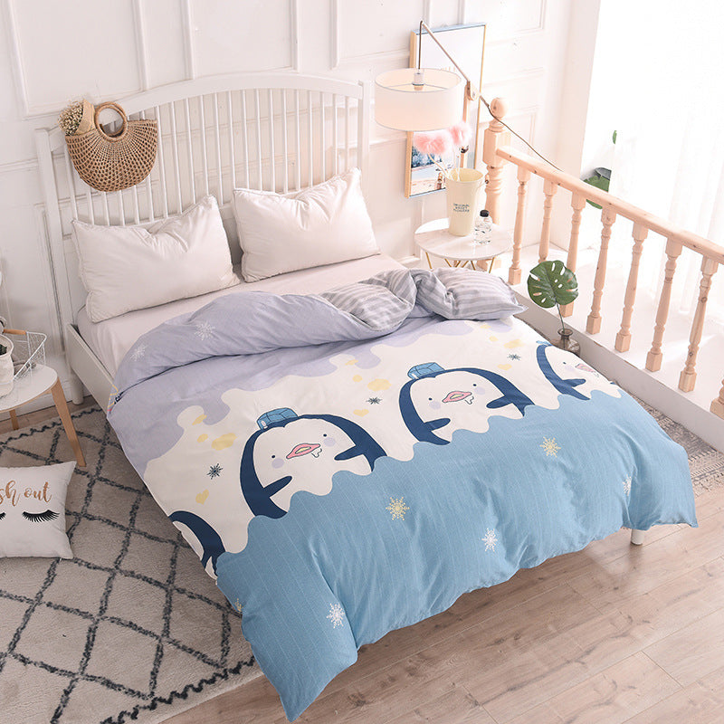 Cotton bed quilt cover