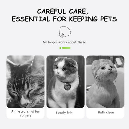 Adjustable Pet Neck Cone Recovery Pet Cat Recovery Collar Cat Soft Lemon Neck Cone Adjustable Pet E Collar After Surgery, Wound Healing Protective Cat Elizabethan Collar For Kitten & Puppy