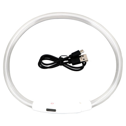 USB Rechargeable Pet Luminous Collar Three Flashing Modes